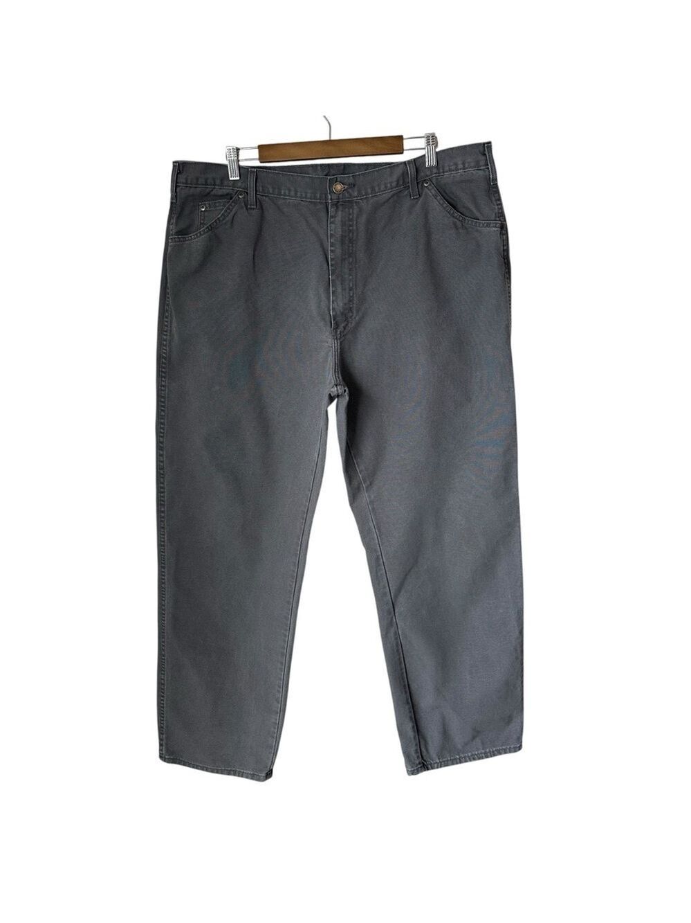 Vintage Genuine Dickies Men’s Gray Heavy Cotton Workwear Pants 42 x 31